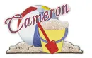 Beach ball, Cameron