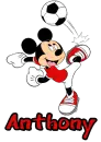 Anthony Mickey Mouse Soccer (New Version)
