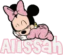 Alissah Sleeping Baby Minnie Mouse (New Version)