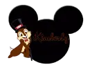 MICKEY HEAD WITH CHIP WITH THE NAME KIMBERLY