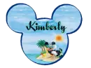 MICKEY HEAD WITH THE NAME KIMBERLY