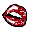 Red Glitter Lips