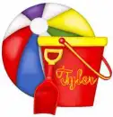 BEACH TOYS WITH THE NAME TYLER