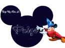 MICKEY HEAD WITH THE NAME PAIGE