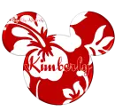 MICKEY HEAD WITH THE NAME KIMBERLY