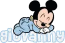 Giovanny Sleeping Baby Mickey Mouse