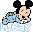 Lucas Sleeping Baby Mickey Mouse