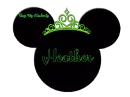 MICKEY HEAD WITH THE NAME HEATHER