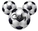 MICKEY HEAD WITH THE NAME CODY