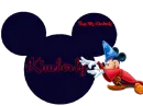 MICKEY HEAD WITH THE NAME KIMBERLY