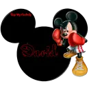 MICKEY HEAD WITH THE NAME DAVID