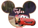 MICKEY HEAD WITH THE NAME TYLER