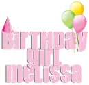 birthday girl melissa