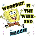 Spongebob celebrates weekend!