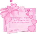 pink letter and envelope