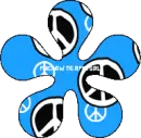 flower power falling peace signs
