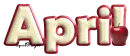 red apple april