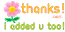 Thanks, I added you too.