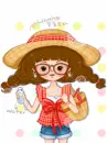 the cute girl