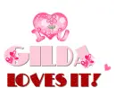 Gilda LOVES IT w/pink...