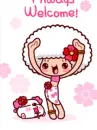 Girl is dancing