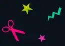 scissors and stars