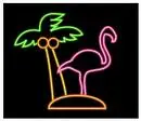neon flamingo