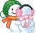 snowman kiss