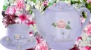 MIGDALIA'S TEA POT AND CUP