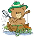 teddy bear fishing tyson