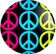 peace sign button