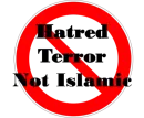 Hatred Terror = Not Islamic