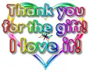 thank you for the gift