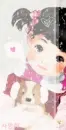 PUPPY AND GIRL