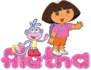 Aletha with Dora & Boots
