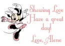 minnie mouse alene