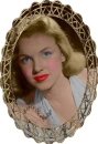 MARILYN MONROE IN MIRROR OVAL FRAME
