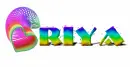 Rainbow heart-name tag-Riya