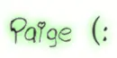 Paige (:
