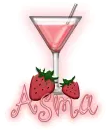 Pink strawberry cocktail- Asma