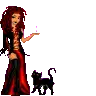 sexy devil doll with black cat