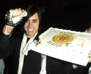 jared leto with flowers