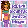 brown eyed brunette