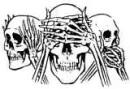 hear no evil skeletons