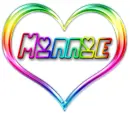 minnie rainbow heart