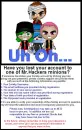 Zwinky safety poster: Hacking