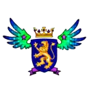 winged lion crest