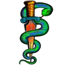 snake and sword