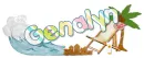 beach scene