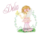NAME DELIA/GIRL WITH BUTTERFLY